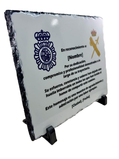 Placa Homenaje de Piedra Lacada