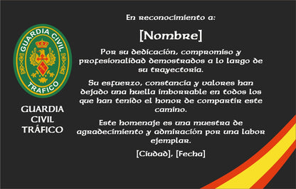 Placa Homenaje de Madera