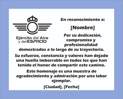 Placa Homenaje de Piedra Lacada