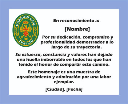 Placa Homenaje de Piedra Lacada