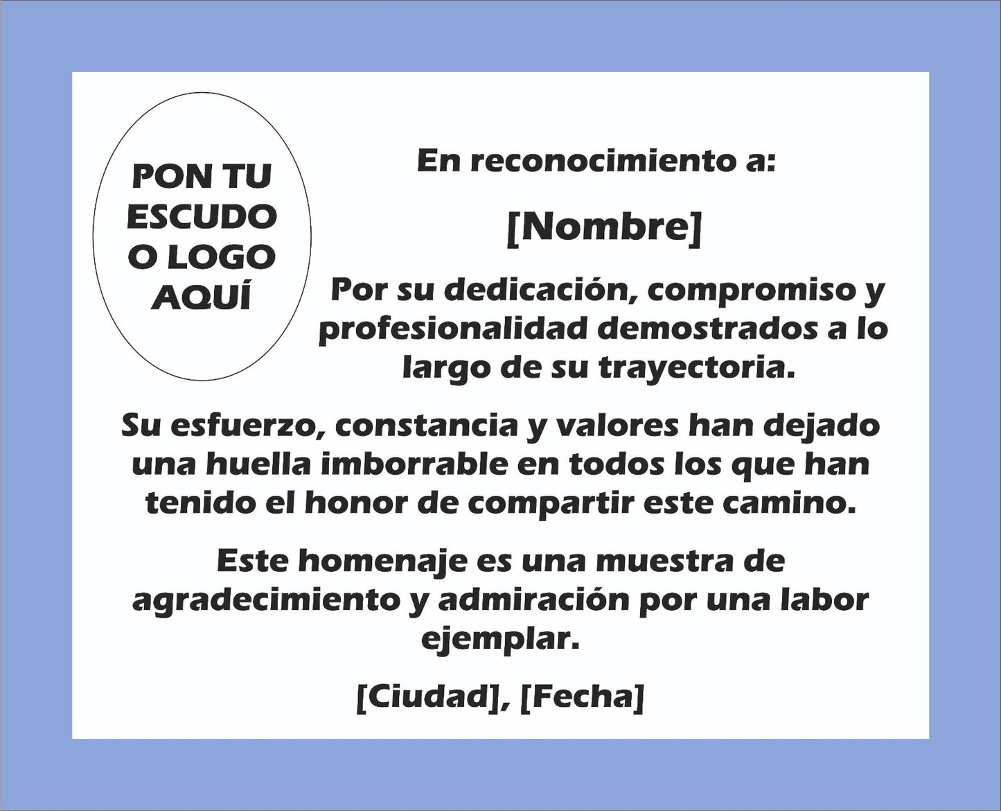 Placa Homenaje de Piedra Lacada