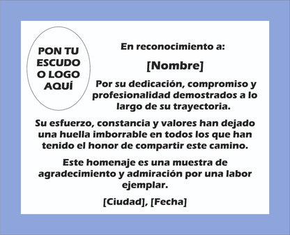 Placa Homenaje de Piedra Lacada