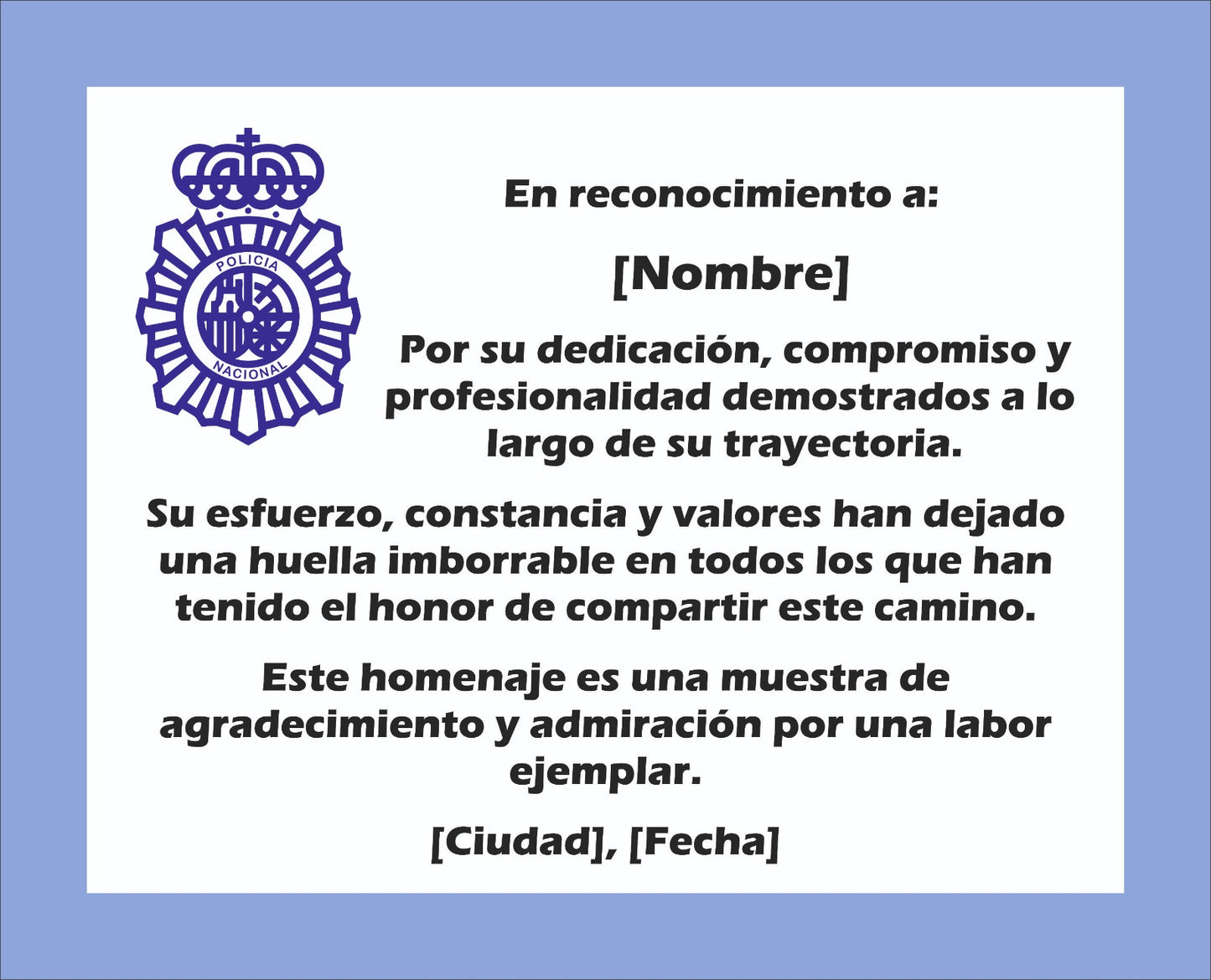Placa Homenaje de Piedra Lacada