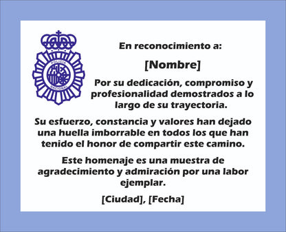 Placa Homenaje de Piedra Lacada