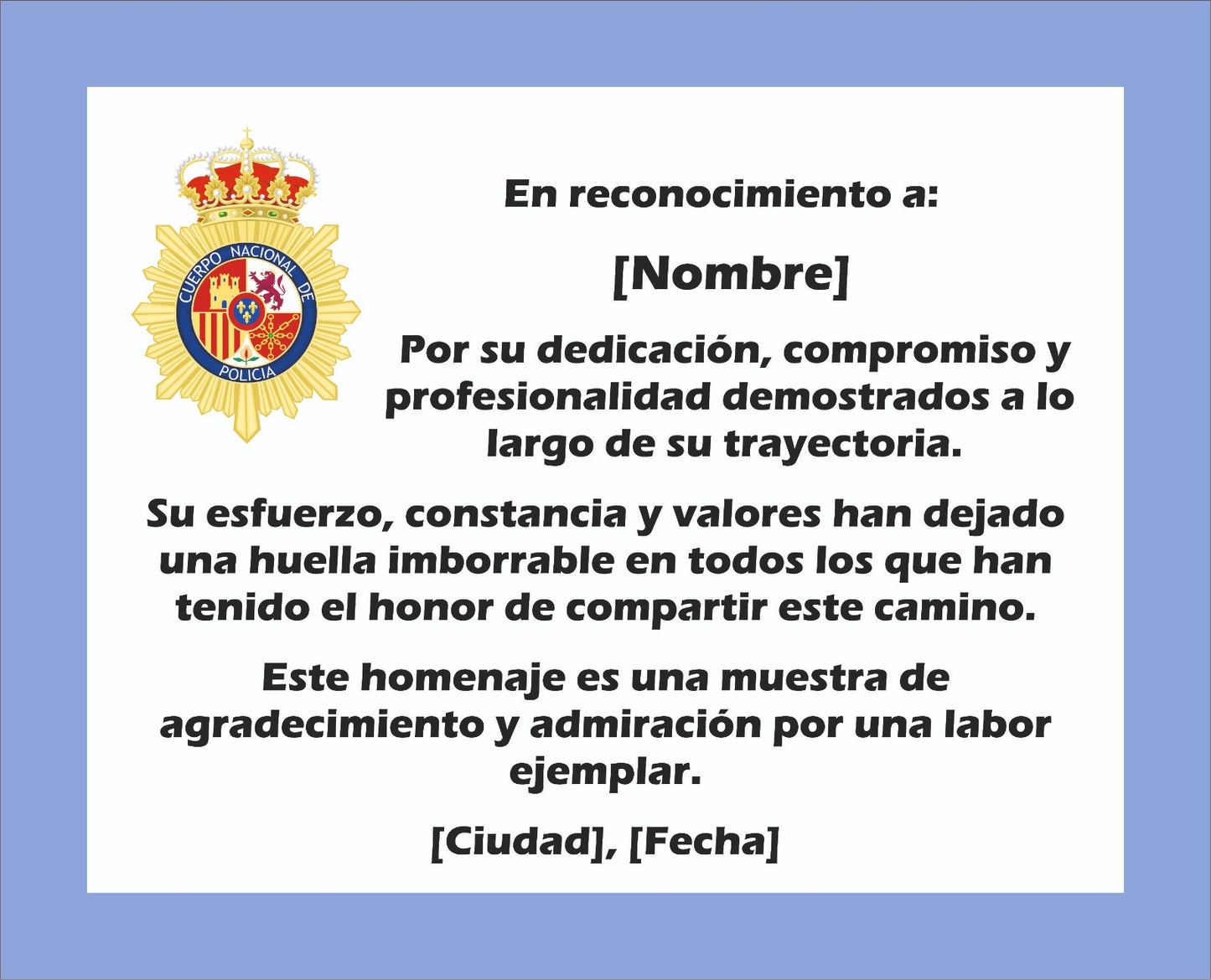 Placa Homenaje de Piedra Lacada